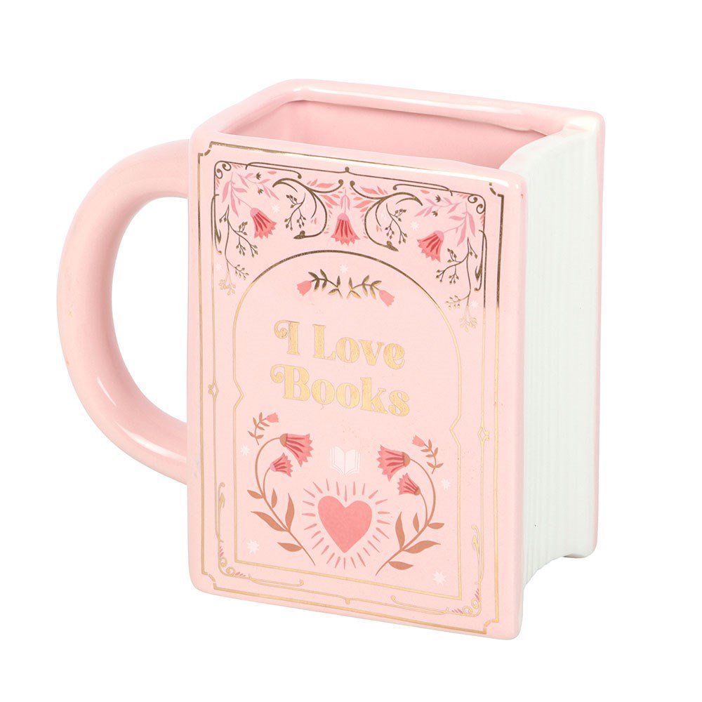 I love Books Book shaped Mug