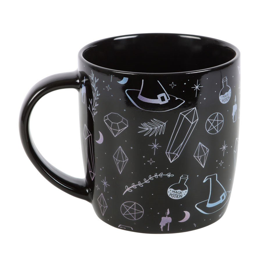 Swoon Sips Crystal Witch Print Ceramic Mug