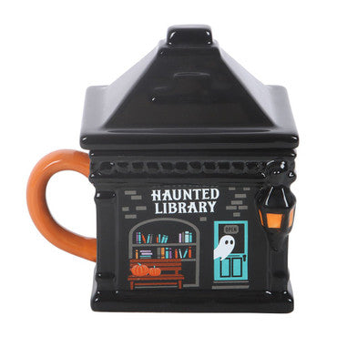 Haunted Library Lidded Mug